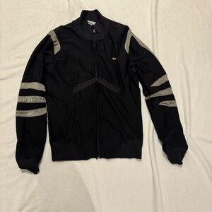 Nike Dri Fit Women’s Black Embroidered Track Running Gym Jacket Size M 8/10